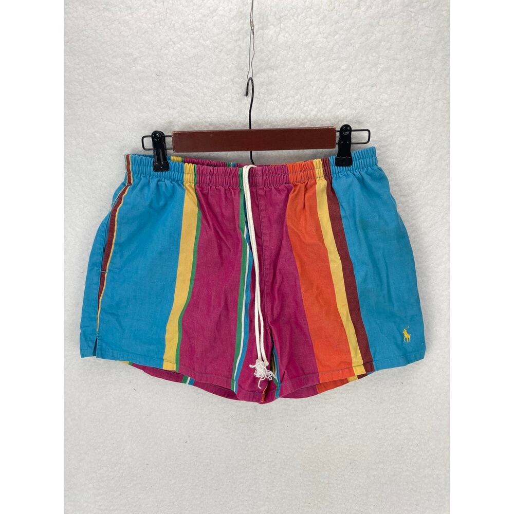 Polo Ralph Lauren Multicolor‎ Striped Men's Swim Trunks Size Medium